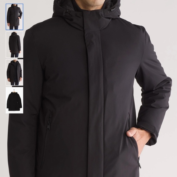 Calvin Klein Hooded Water Resistant Stadium Jacket Men’s Large - Picture 2 of 2